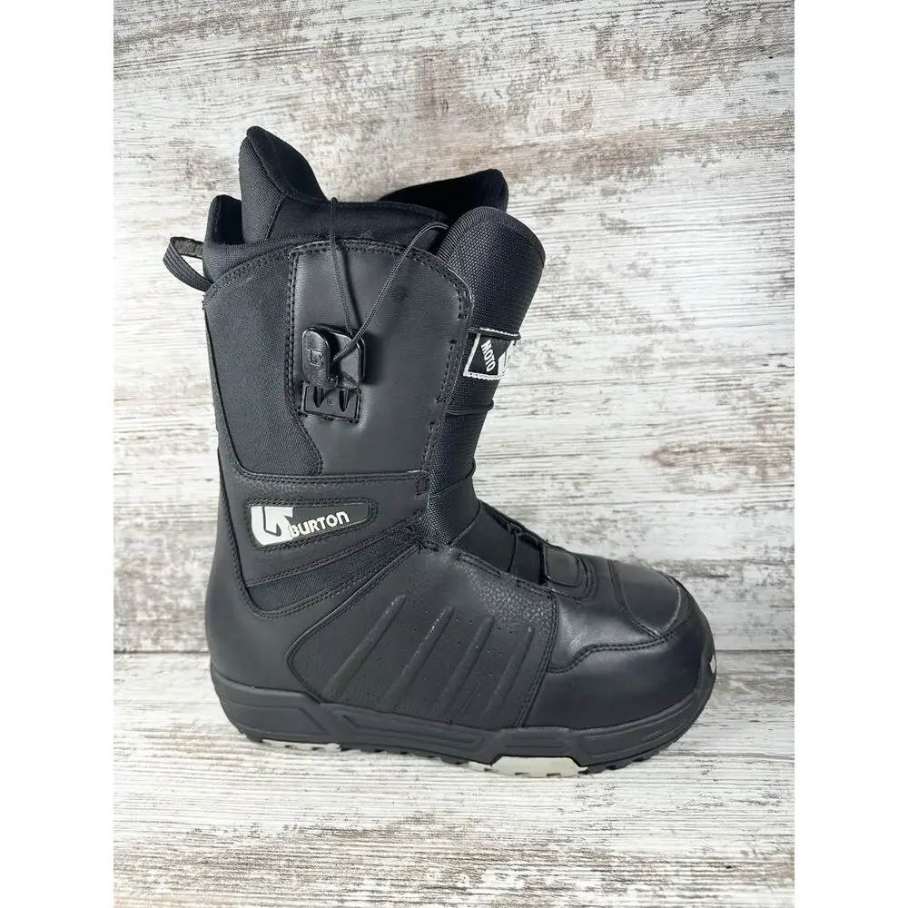 Men's Burton Moto Black Snowboarding Boots Sz 9 EUC!